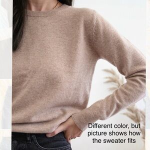 Quince Baby Cashmere Crew, Taupe
